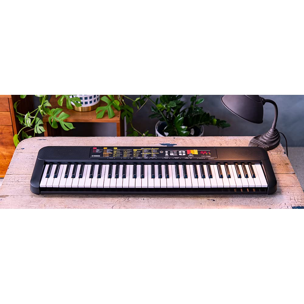 Yamaha PSR-F52 キーボード Yamaha PSR-F52 Digital Keyboard, schwarz – Kompaktes
